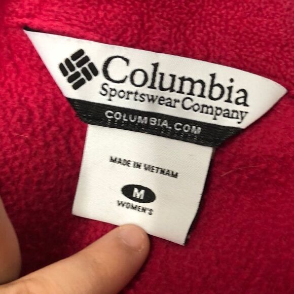 Columbia Fleece Pink Jacket- Medium - Picture 4 of 4